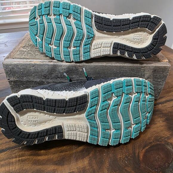 Brooks Glycerin 17 Running Shoes Women's 6.5 B Black Teal Neutral Cushion - Picture 6 of 7